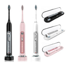 New Arrival IPX7 Waterproof Powerful Cleaning 5 Optional Modes Travel Rechargeable Sonic Electric Toothbrush For Adult